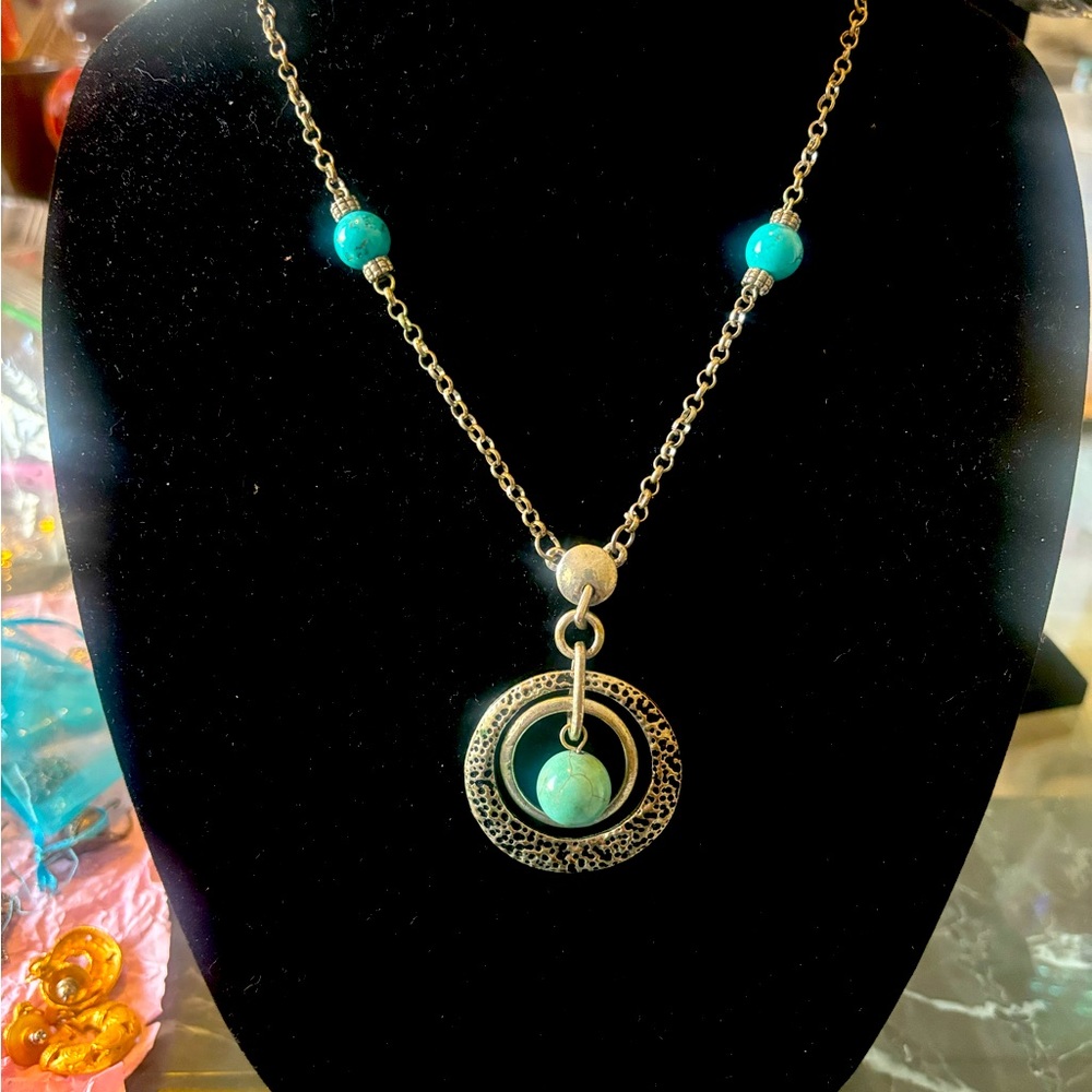 Antique Mediterranean Torquoise Necklace.